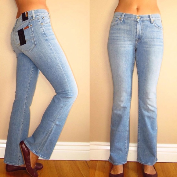 7 for all mankind petite tailorless bootcut jean
